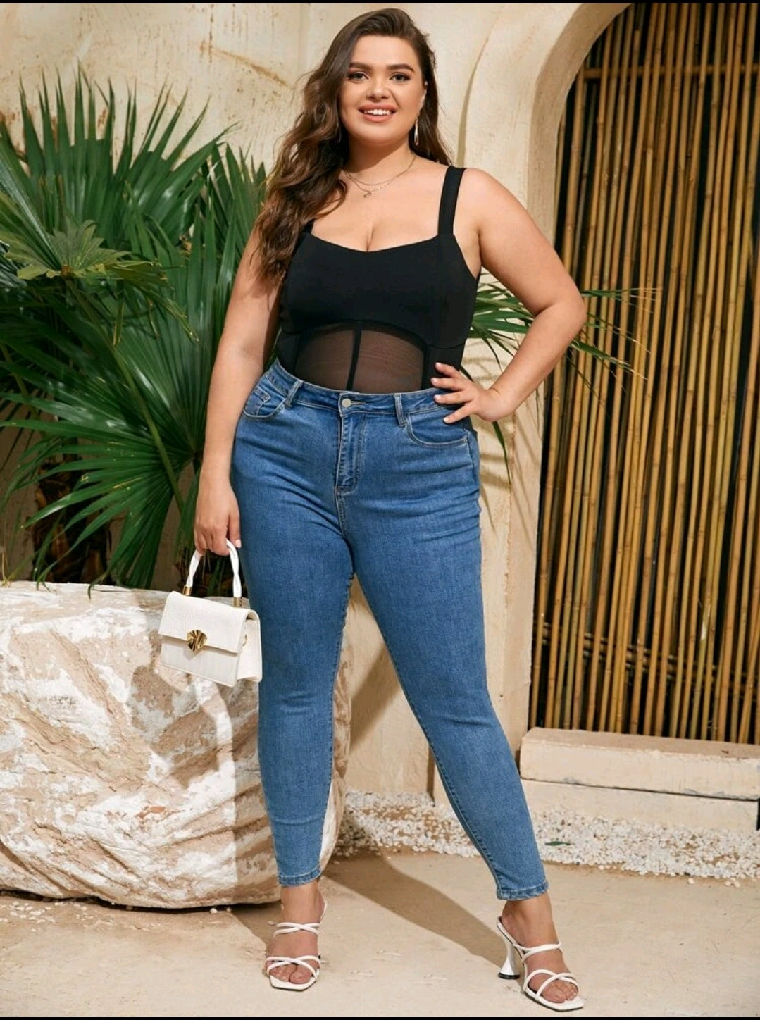 Plus size best sale bodysuit outfits